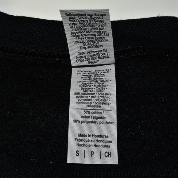 WENDY'S Hamburgers Black Sweatshirt Employee Uniform Shirt Size S Small - Picture 9 of 10